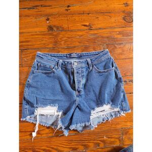 Hollister Curvy High-Rise Mom Short 3" Jean Shorts